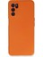 Oppo A16 Kılıf Nano Içi Kadife Silikon - Turuncu 300099 1