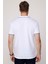 Erkek Polo Yaka Slim Fit Pamuk Fermuarlı Pike Beyaz Tişört 5
