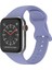 Apple Watch 1, 2, 3, 4, 5, 6, 7, 8, Se Silikon Kordon Kayış - S-M Beden 38/40/41MM - Leylak 1