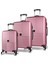 Puzzle Abs 3'lü Valiz Seti Rose Gold 1