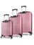 Puzzle Abs 3'lü Valiz Seti Rose Gold 2