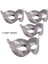 Yetişkin Eskitme Bronz Renk Sıvama Desenli Cat Mask Plastik Kedi Balo Maskesi 4 Adet 1