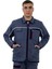 GM04K Unisex Gri Fermuarlı Gabardin Kışlık Mont 1