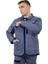 GM04K Unisex Gri Fermuarlı Gabardin Kışlık Mont 5