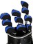 10PCS Neopren Golf Ütüler Kafa Kapağı Seti Hibrid Kafa Kapağı Koruyucu Kapaklar Mavi Siyah (Yurt Dışından) 5