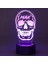 3D Işık, 7 Renkli Kafatası USB Powered LED Gece Lambası, Yatak Odası Için Doğum Günü Hediyesi (Yurt Dışından) 4