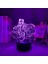 3D LED Lamba Genshin Impact Sangonomiya Kokomi Çocuklar Için Yatak Odası Dekoru Çocuk Doğum Günü Hediyesi Genshin Impact LED Gece Lambası Oyunu (Yurt Dışından) 1