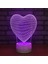 Çocuklar Için 3D Gece Lambası, 3D Heart Art Illusion Gece Lambası, Zamanlama Uzaktan Kumandalı Dekor Lambası Yeni Yıl Tatili Çocuklar Için Noel Doğum Günü Hediyeleri Çocuk Genç (Yurt Dışından) 1
