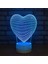 Çocuklar Için 3D Gece Lambası, 3D Heart Art Illusion Gece Lambası, Zamanlama Uzaktan Kumandalı Dekor Lambası Yeni Yıl Tatili Çocuklar Için Noel Doğum Günü Hediyeleri Çocuk Genç (Yurt Dışından) 4