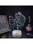 Hayranları Için Anime No Game No Lifeed 3D Nightlight 16 Renk Dekor Illusion Uzaktan Kumandalı LED Lamba, Manga Shiro Figürü Noel Hediyesi Oyuncaklar Çocuklar/erkekler (Lava Lambası) (Yurt Dışından) 1