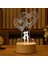 Sevgililer Günü 3D Yaratıcı Işık, LED USB Ekran Işık Lambası Akrilik Gece Lambası LED Lamba Kadınlar Için Hediye, Anne, Sevgililer Günü, Yıldönümü (Yurt Dışından) 1