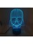 3D Star Wars Darth Vader LED Işık Masa Lambası Gece Lambası Çocuk Odası Yatak Odası Hediye (Yurt Dışından) 3