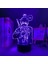 3D LED Gece Lambası Anime Testere Adam Hayakawa Için Yatak Odası Dekoru Çocuklar Için Doğum Günü Hediyesi Manga Testere Adam LED Işık Başucu (Yurt Dışından) 1