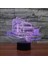 7 Renkli USB Değişen 3D Illusion Masa Lambası Kamyon Hediye Yatak Odası Deco Için Dokunmatik Düğme ile LED Gece Lambası (Yurt Dışından) 4