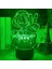 Fanlar Için Anime One Piece 3D Nightlight 16 Renk Dekor Illusion Uzaktan Kumandalı LED Lamba, Manga Luffy Şekil Noel Hediyesi Oyuncaklar Çocuklar/erkekler (Gök Mavisi) (Yurt Dışından) 1
