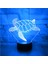 3D Kaplumbağa Gece Lambası LED Lamba Illusion 7 Renk Değiştirme Dokunmatik Anahtar Masa Masa Dekorasyon Lambaları Doğum Günü Hediyesi Akrilik Taban USB Kablosu Oyuncak (Yurt Dışından) 1