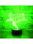 3D Kaplumbağa Gece Lambası LED Lamba Illusion 7 Renk Değiştirme Dokunmatik Anahtar Masa Masa Dekorasyon Lambaları Doğum Günü Hediyesi Akrilik Taban USB Kablosu Oyuncak (Yurt Dışından) 3