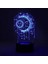 Akrilik 3D Çocuklar Gece Lambası, 3D Masa Lambası 7 Renk Güneş Ay LED Gece Lambası Akrilik Dokunmatik Anahtar Çocuklar Için USB Powered 3D Dekoratif Lamba Hediyeler Ev (Yurt Dışından) 3