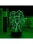 Dangarrcnpa Anime 3D Gece Lambası Boy Için 16 Renkler Kız Odası Dekor Illusion LED Lamba USB Manga Nagito Komaeda Şekil Uygun Çocuklar Fanlar Noel Hediyeleri (Yurt Dışından) 3