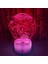 3D Düzlem Gece Lambası LED Lamba Illusion 7 Renk Değiştirme Dokunmatik Anahtarı Masa Masa Dekorasyon Lambaları Doğum Günü Hediyesi Akrilik Taban USB Kablosu Oyuncak (Yurt Dışından) 4