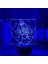 Albedo Derebeyi LED Gece Lambası Yatak Odası Dekoru Için Doğum Günü Hediyesi Nightlight Anime Masa 3D Lamba Albedo Derebeyi (Yurt Dışından) 1