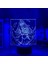 Albedo Derebeyi LED Gece Lambası Yatak Odası Dekoru Için Doğum Günü Hediyesi Nightlight Anime Masa 3D Lamba Albedo Derebeyi (Yurt Dışından) 5