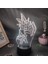 Yu Gi Oh Anime 3D Erkek Için Gece Lambası 16 Renk Kız Odası Dekoru Illusion LED Lamba USB Manga Yu Gi Oh Şekil Uygun Çocuk Hayranları Noel Hediyeleri (Siyah Lamba) (Yurt Dışından) 1