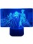 3D LED Gece Işığı Anime Derebeyi Ainz Ooal Elbisesi/albedo/shalltear Bloodfallen Yatak Odası Dekorasyonu Için Işık Manga Doğum Günü Hediyesi Nightlight Derebeyi 3D Illusion Lambası (Yurt Dışından) 1