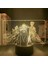 3D LED Gece Işığı Anime Derebeyi Ainz Ooal Elbisesi/albedo/shalltear Bloodfallen Yatak Odası Dekorasyonu Için Işık Manga Doğum Günü Hediyesi Nightlight Derebeyi 3D Illusion Lambası (Yurt Dışından) 4