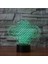 3D Optik Illüzyon LED Lamba Desen Gece Işığı, USB Powered 16 Renk Yanıp Sönen Dokunmatik Anahtar Çocuklar Için Yatak Odası Dekorasyon Aydınlatma Yenilik Noel Doğum Günü Hediyesi (Yurt Dışından) 1
