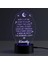 My Soul To Keep Yatma Vakti Namazı Çok Renkli LED Gece Lambası, Akrilik Tasarım Ekleme Üzerine Özel Isim Lazer Kazınmış | Temel Projeler 7 Rgb Renk | USB Güç Kablosu Içerir, 5,5x8, (Yurt Dışından) 1