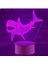 3D Köpekbalığı Balığı Gece Lambası Illusion Gece Lambası 7 Renk Değiştirme Dokunmatik Anahtar Masa Masa Dekorasyon Lambaları Hediye Akrilik Düz Abs Taban USB Kablosu Oyuncak (Yurt Dışından) 4