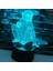 3D Maymun Gece Lambası Illusion LED 7 Renk Değiştirme Dokunmatik Anahtarı Masa Masa Dekorasyon Lambaları Akrilik Düz Abs Taban USB Kablosu Oyuncak ile Hediye (Yurt Dışından) 1
