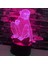 3D Maymun Gece Lambası Illusion LED 7 Renk Değiştirme Dokunmatik Anahtarı Masa Masa Dekorasyon Lambaları Akrilik Düz Abs Taban USB Kablosu Oyuncak ile Hediye (Yurt Dışından) 2