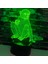 3D Maymun Gece Lambası Illusion LED 7 Renk Değiştirme Dokunmatik Anahtarı Masa Masa Dekorasyon Lambaları Akrilik Düz Abs Taban USB Kablosu Oyuncak ile Hediye (Yurt Dışından) 3