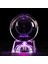 LED Renkli Işık Tabanlı 3D Kristal Top Lazer Oymalı Hologram，harika Hediyeler, Ev Ofis Dekoru, Hediye Kutusu Ile，kız Arkadaşı Eşi Anne Kadın Doğum Günü Için (Dönme DOLAP60MM) (Yurt Dışından) 1