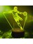 3D Futbol Futbol Gece Lambası LED Lamba Illusion 7 Renk Değiştirme Dokunmatik Anahtarı Masa Masa Dekorasyon Lambaları Doğum Günü Hediyesi Akrilik Taban USB Kablosu Oyuncak (Yurt Dışından) 1