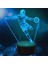 3D Futbol Futbol Gece Lambası LED Lamba Illusion 7 Renk Değiştirme Dokunmatik Anahtarı Masa Masa Dekorasyon Lambaları Doğum Günü Hediyesi Akrilik Taban USB Kablosu Oyuncak (Yurt Dışından) 2