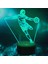 3D Futbol Futbol Gece Lambası LED Lamba Illusion 7 Renk Değiştirme Dokunmatik Anahtarı Masa Masa Dekorasyon Lambaları Doğum Günü Hediyesi Akrilik Taban USB Kablosu Oyuncak (Yurt Dışından) 4