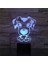 Lamba 3D LED Köpek Gece Lambası, Komidin 16 Renk Değiştirme Atmosfer Lambası Çocuklar Için USB Kablosu ile Yatak Odası Dekorasyon Noel Doğum Günü Hediyesi (Yurt Dışından) 1