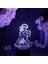 Bleaoh Anime 3D Erkek Için Gece Lambası 16 Renkler Kız Odası Dekor Illusion LED Lamba USB Manga Grimmjow Jaegerjaquez Şekil Uygun Çocuklar Hayranlar Noel Hediyeleri (Siyah Lamba) (Yurt Dışından) 1