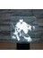 3D Hokey Kaleci Uzaktan Kumanda 16 Renk Gece Işıkları Illusion Akrilik LED Masa Abajur Çocuk Yatak Odası Masa Dekor Çocuklar Için Doğum Günü Hediyeleri Oyuncak (Yurt Dışından) 4