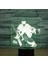 3D Hokey Kaleci Uzaktan Kumanda 16 Renk Gece Işıkları Illusion Akrilik LED Masa Abajur Çocuk Yatak Odası Masa Dekor Çocuklar Için Doğum Günü Hediyeleri Oyuncak (Yurt Dışından) 5