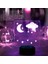 3D LED Gece Lambası, Çevre Dostu 7 Renk 5V USB 3D Masa Masa Dekoru Için Lamba (Yurt Dışından) 3