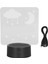 3D LED Gece Lambası, Çevre Dostu 7 Renk 5V USB 3D Masa Masa Dekoru Için Lamba (Yurt Dışından) 5