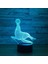 LED Gece Işıkları 3D Illusion Hayvan Deniz Aslanı Başucu Masa Lambası 16 Renk Değiştirme Uyku Aydınlatması ile Yetişkin Erkek Çocuk Oyuncakları Için Akıllı Dokunmatik Düğme Yaratıc (Yurt Dışından) 1