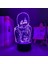3D LED Lamba Anime Testere Adam Bayan Yatak Odası Dekoru Çocuklar Için Doğum Günü Hediyesi Manga Testere Adam LED Işık Başucu (Yurt Dışından) 5