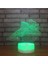 3D Illusion Lambaları Uçak Resimleri LED Gece Işıkları USB Dokunmatik Anahtarı 16 Renk Sensörü Çocuk Odası Için Masa Lambası Uyku Noel Doğum Günü Hediyesi (Yurt Dışından) 1