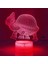 3D Kaplumbağa Gece Işığı Lambası Illusion 7 Renk Değiştirme Dokunmatik Anahtarı Masa Masa Dekorasyon Lambaları Akrilik Düz Abs Taban USB Kablosu Oyuncak ile Hediye (Yurt Dışından) 1