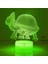 3D Kaplumbağa Gece Işığı Lambası Illusion 7 Renk Değiştirme Dokunmatik Anahtarı Masa Masa Dekorasyon Lambaları Akrilik Düz Abs Taban USB Kablosu Oyuncak ile Hediye (Yurt Dışından) 3